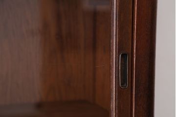 アンティーク家具　アンティーク　古いナラ材の上質な収納棚(ガラスケース・飾り棚)