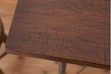 アンティーク家具　☆アンティーク　鉄脚の作業台(テーブル)