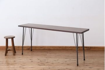 アンティーク家具　☆アンティーク　鉄脚の作業台(テーブル)