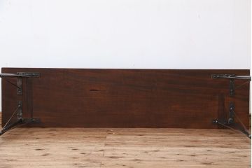 アンティーク家具　☆アンティーク　鉄脚の作業台(テーブル)