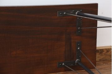 アンティーク家具　☆アンティーク　鉄脚の作業台(テーブル)