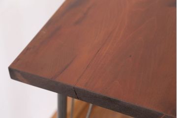 アンティーク家具　☆アンテイーク　古い木の鉄脚テーブル?(作業台)