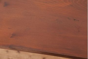 アンティーク家具　☆アンテイーク　古い木の鉄脚テーブル?(作業台)