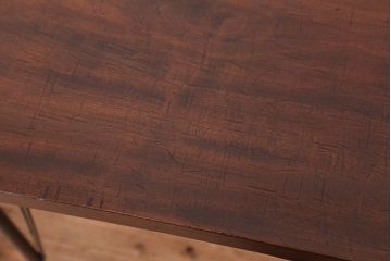 アンティーク家具　☆アンテイーク　古い木の鉄脚テーブル?(作業台)