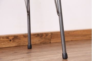 アンティーク家具　☆アンテイーク　古い木の鉄脚テーブル?(作業台)