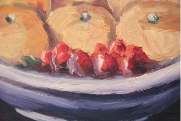 アンティーク雑貨　○古い　中島久雄・油絵(油絵画)