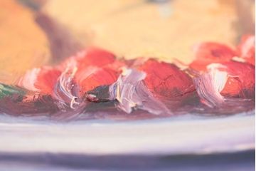アンティーク雑貨　○古い　中島久雄・油絵(油絵画)