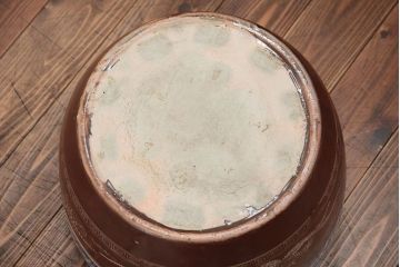 アンティーク雑貨　古民具・骨董　鳳凰の図・見事な瀬戸火鉢