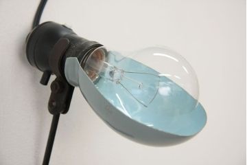 アンティーク　古い小さなミシンライト(工業系・照明)