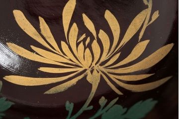 アンティーク雑貨　アンティーク　古い蒔絵の木製お椀10客(漆器)