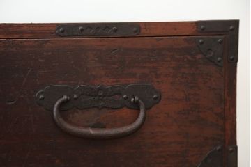 アンティーク家具　古民具・骨董　時代箪笥鉄脚ローボード(ローチェスト)
