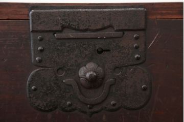 アンティーク家具　古民具・骨董　時代箪笥鉄脚ローボード(ローチェスト)