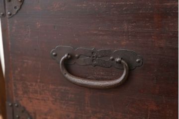 アンティーク家具　古民具・骨董　時代箪笥鉄脚ローボード(ローチェスト)