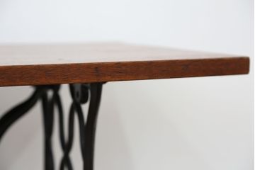 アンティーク　古いミシンのリメイクテーブル(机・作業台)