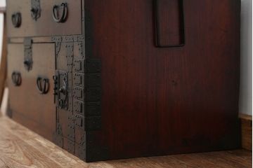 アンティーク家具　古民具・骨董　時代箪笥ローチェスト(ローボード)