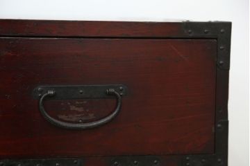 アンティーク家具　古民具・骨董　時代箪笥ローチェスト(ローボード)