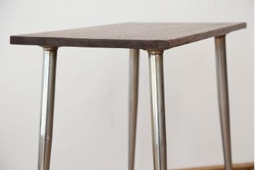 アンティーク家具　アンティーク　天板一枚板!古材を使った鉄脚テーブル?(作業台・机)