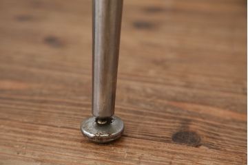 アンティーク家具　アンティーク　天板一枚板!古材を使った鉄脚テーブル?(作業台・机)