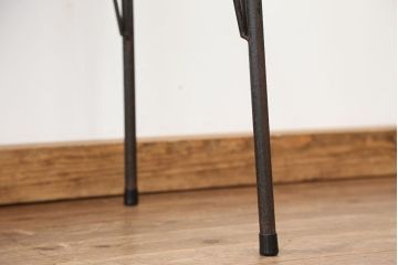 アンティーク家具　アンティーク　天板一枚板!古材を使った鉄脚テーブル?(作業台・机)