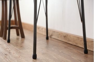 アンティーク家具　アンティーク　天板一枚板!古材を使った鉄脚テーブル(作業台・机)