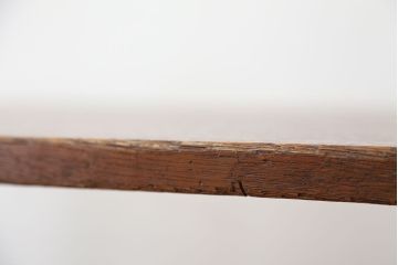 アンティーク家具　アンティーク　天板一枚板!古材を使った鉄脚テーブル(作業台・机)