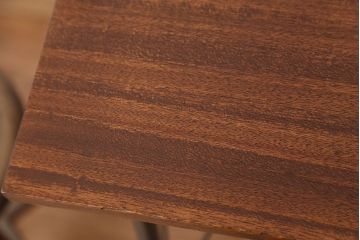 アンティーク家具　アンティーク　天板一枚板!古材を使った鉄脚テーブル(作業台・机)