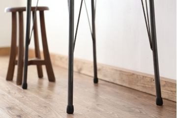 アンティーク家具　アンティーク　天板一枚板!古材を使った鉄脚テーブル(作業台・机)