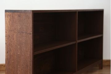アンティーク家具　アンティーク　古い学校の脚付き本棚?(飾り棚・陳列棚)