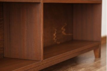 アンティーク家具　アンティーク　古い学校の脚付き本棚?(飾り棚・陳列棚)