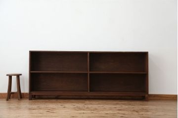 アンティーク家具　アンティーク　古い学校の脚付き本棚(5)(飾り棚・陳列棚)