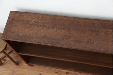 アンティーク家具　アンティーク　古い学校の脚付き本棚(5)(飾り棚・陳列棚)