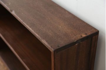 アンティーク家具　アンティーク　古い学校の脚付き本棚(5)(飾り棚・陳列棚)