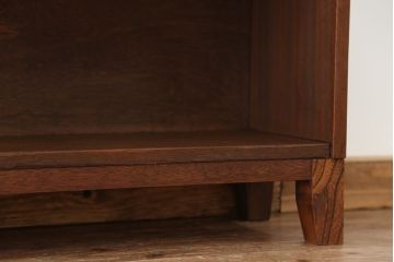 アンティーク家具　アンティーク　古い学校の脚付き本棚(5)(飾り棚・陳列棚)