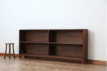 アンティーク家具　アンティーク　古い学校の脚付き本棚?(飾り棚・陳列棚)