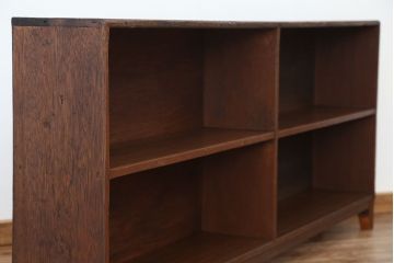 アンティーク家具　アンティーク　古い学校の脚付き本棚(8)(飾り棚・陳列棚)