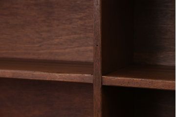 アンティーク家具　アンティーク　古い学校の脚付き本棚(8)(飾り棚・陳列棚)