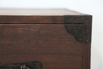 アンティーク家具　☆古民具・骨董　古いお家の二段重ね時代箪笥