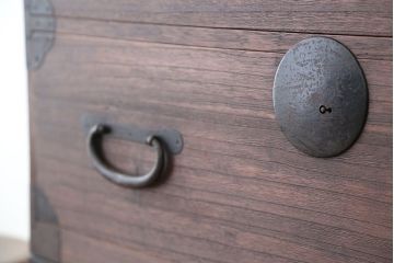 アンティーク家具　☆古民具・骨董　古いお家の二段重ね時代箪笥