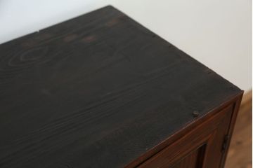 アンティーク家具　アンティーク　最高級品　特別注文造り　前面縞黒檀大型時代箪笥