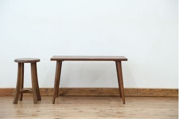 レトロ家具　アンティーク　天板一枚板!古材を使ったレトロなセンターテーブル?