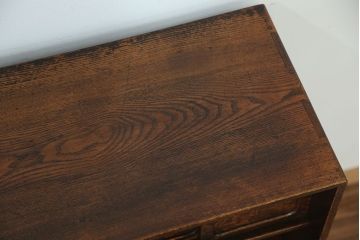 アンティーク家具　古民具・骨董　古いお家の木目の素晴らしい茶箪笥