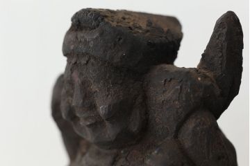 アンティーク雑貨　江戸期　木彫大黒恵比須