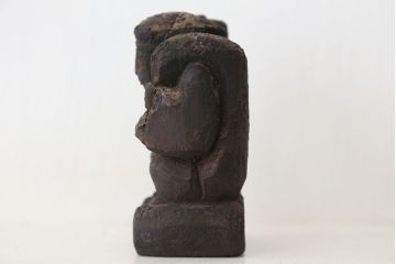 アンティーク雑貨　江戸期　木彫大黒恵比須