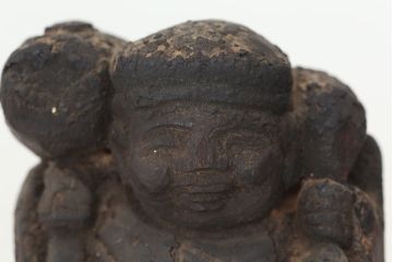 アンティーク雑貨　江戸期　木彫大黒恵比須