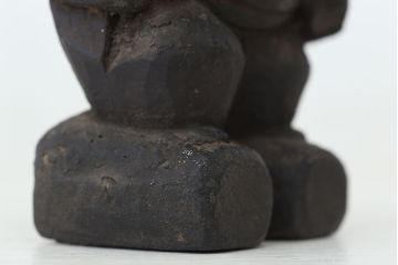 アンティーク雑貨　江戸期　木彫大黒恵比須