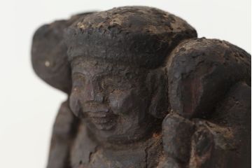 アンティーク雑貨　江戸期　木彫大黒恵比須