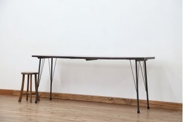 アンティーク家具　☆アンティーク　鉄脚の作業台?(作業台)