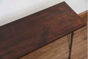 アンティーク家具　☆アンティーク　鉄脚の作業台?(作業台)