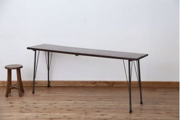 アンティーク家具　☆アンティーク　鉄脚の作業台?(作業台)