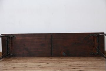 アンティーク家具　☆アンティーク　鉄脚の作業台?(作業台)